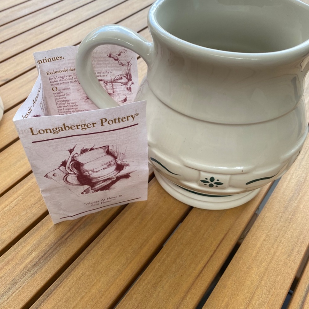 Longaberger Ceramic Pitcher - Picture 3 of 4